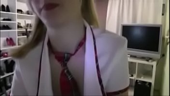 Hot teen girl fucks on webcam by older guy!