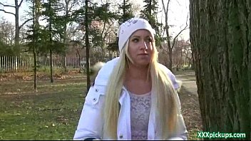 Public Pickups - Slutty blonde Czech babe is paid cash from some crazy public sex 13