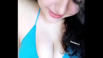 the sexy girl in blue bikini