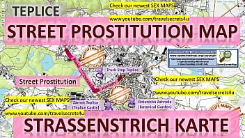 Teplice, Czech Republic, Tschechien, Street Prostitution MAP. Prostitutes, Callgirls