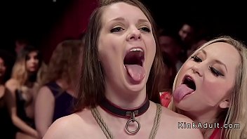 Hot busty and big asses slaves tormented