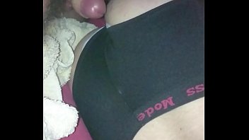 Cumshot on my wife's ass while she's s.