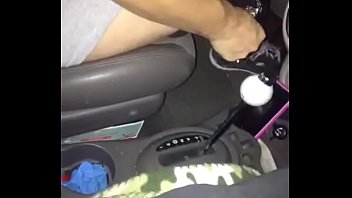 Takin thong off in the car