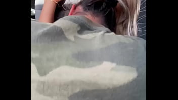 Military Latina fucking me doggystyle on her day off in the backseat of her car