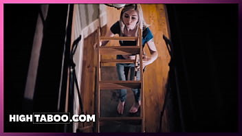 Curious Girl (Lexi Lore) Discovered the Hidden Boy in the Attic