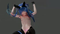 HENTAI MMD TYPE.LO PLAYBOY GIRL DANCE 3D UNDRESS BLUE HAIR COLOR EDIT SMIXIX